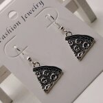 Boucles d'oreilles pendantes vintage de la srie britannique, bouteille de bire, tasse a caf, cuillre ...
