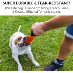 Boudin a mordre jouet pour chien en coton / nylon avec 1 anse, 30 cm - dummy rouleau d'apprentissage ...