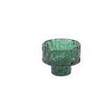 Bougeoir chandelier verre martele 5. 3x6cm vert