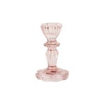 Bougeoir verre salvia 11cm rose