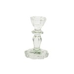 Bougeoir verre salvia 11cm vert sauge