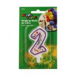 Bougie anniversaire chiffre 2