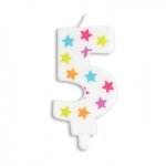 Bougie d'anniversaire chiffre 5