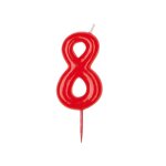Bougie anniversaire chiffre n8
