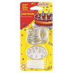 Bougies d'anniversaire - chiffres en plastique - 8 bougies - pour g�teau