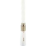Bougie d'anniversaire musicale - blanc - hauteur 12. 5 cm - enfant - mixte
