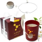 Bougie bijoux - - bougie parfume 180g + bracelet argent 925 rglable,  l'intrieur - cire naturelle ...