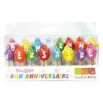 Bougies  bon anniversaire  - scrapcooking