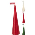 Bougie cire design c�ne sapin no�l 20cm
