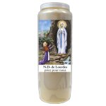 Bougie notre dame de lourdes neuvaine