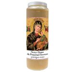 Bougie notre dame du perp�tuel secours neuvaine