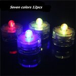 Bougie electronique etanche a led, eclairage pour aquarium, caf, bar, fte, banquet, mariage, 12 pices ...