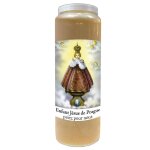 Bougie l'enfant j�sus de prague neuvaine