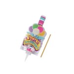 Bougie fontaine lumineuse anniversaire - multicolore - hauteur 12 cm
