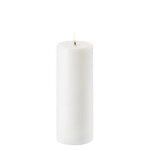 Bougie led 8x20cm - uyuni - blanc - cire - objets décoratifs - 0. 35