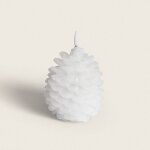 Bougie led cire naturelle a piles konggle blanc