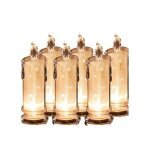 Bougies led effet flamme scintillante 18 cm lot de 6 - chandelles r�alistes sans flamme pour lanternes ...