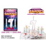 Bougies magiques chiffre 7