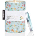 Bougie parfum�es en cire de soja ch�vrefeuille & jasmin 320g - aromath�rapie naturelle 60 heures - bougie ...