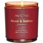 Bougie parfum�es fleur d`oranger et safran - bougie en cire de soja v�g�talienne, parfum�e naturelle, ...