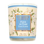 Bougie parfum�e fleur de tiar� 180g collines de provence