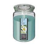 Bougie parfum�e fleur de tiar� pot en verre 510 g