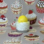 Bougie parfum�e mousse au citron fabriqu�e en provence