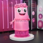 Bougie parfum�e rose mascotte redbrokoly personnage habill� d'une jupe portefeuille et bracelet montres ...