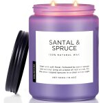Bougie parfum�es sapin et santal bougie en soja de 550 g pour la maison br�lage de 110 heures cadeau ...