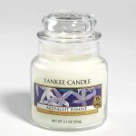 Bougie parfum�e - yankee candle - midnight jasmine - jasmin - verre - int�rieur