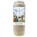 Bougie de pri�res notre dame de fatima - neuvaine