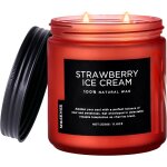 Bougies de soja naturelles pour la maison parfumées à la fraise, 330g 70 heures de combustion, bougies ... Bougies de soja naturelles pour la maison parfumées à la fraise, 330g 70 heures de combustion, bougies ...