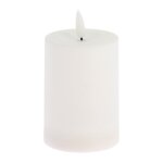 Bougie solaire led cylindrique 7x10cm blanc