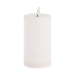 Bougie solaire led cylindrique 7x12cm blanc