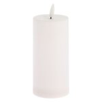 Bougie solaire led cylindrique 7x15cm blanc