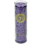 Bougie en stearine 100 heures - chakra 7