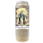 Bougie vierge miraculeuse neuvaine