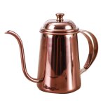 Bouilloire a caf avec bec en col de cygne, 650ml, verser sur la thire avec couvercle, revtement en ...
