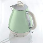 Bouilloire electrique de 1, 7l sans fil vintage 2000w vert pastel