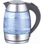 Bouilloire electrique de 1, 8l 2200w transparent gris noir