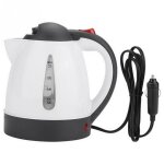 Bouilloire electrique de 1000ml 12v - 24v, isolant anti - brlure, bouilloire de voyage en voiture, thire ...
