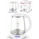 Bouilloire électrique - théière électrique blanche en verre 2200w 1, 7l element inox fontaine à eau chaude. ... Bouilloire électrique - théière électrique blanche en verre 2200w 1, 7l element inox fontaine à eau chaude. ...