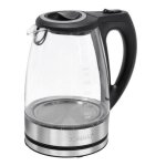 Bouilloire électrique en verre 1, 5l 2200w bomann wks 6032 g cb Bouilloire électrique en verre 1, 5l 2200w bomann wks 6032 g cb