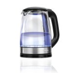 Bouilloire lectrique en verre de 1, 7 litre, rsistance cache, clairage led mpm mcz - 78