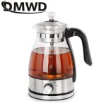 Bouilloire electrique en verre pu 'er noir, bouilloire a caf et a th, thermos, vaporisateur de vapeur ...