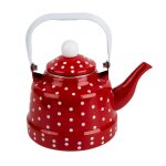 Bouilloire en email avec petite thire, bouteille d'eau en verre, unis issement du cuir chevelu adt, ...