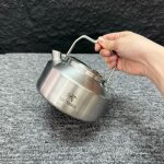 Bouilloire d'extrieur arc'teryx en acier inoxydable 304, thire de camping portable, cafetire de camping ...