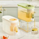 Bouilloire froide de grande capacité 3, 9 l avec robinet, conteneur de boissons, jus d'eau froide, thé, ... Bouilloire froide de grande capacité 3, 9 l avec robinet, conteneur de boissons, jus d'eau froide, thé, ...