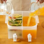 Bouilloire froide avec robinet, rfrigrateur 5l, grande capacit, jus d't, glace frache, rcipient ...