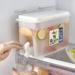 Bouilloire froide avec robinet, th�i�re a fruits, bouteille de limonade, grande capacit�, seau pour eau ...